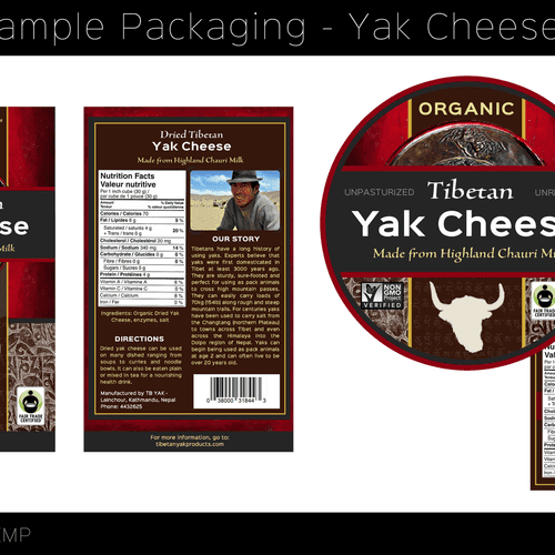 Packaging Design for a Tibetan/Himalayan Yak Chees