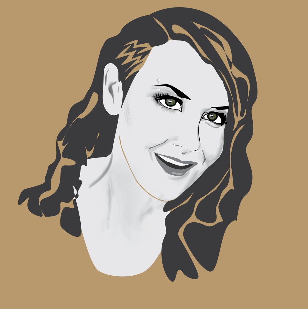 Portrait of a young woman.