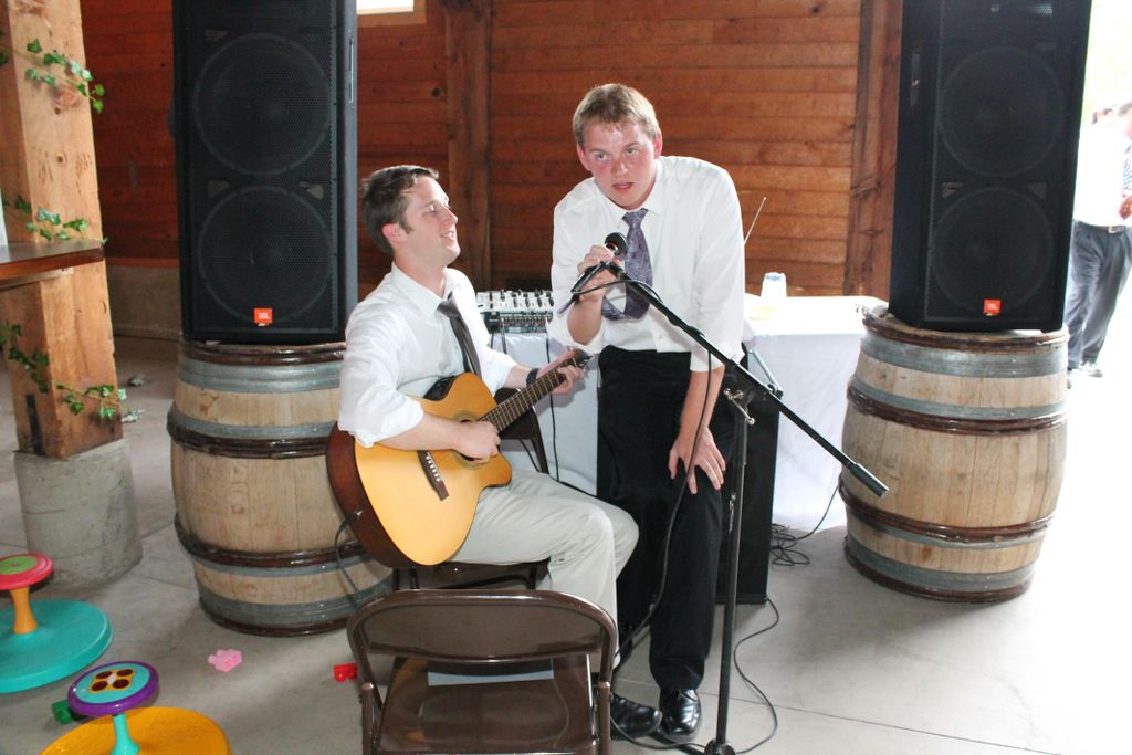 We can setup for guitars/pianos/vocals and more!