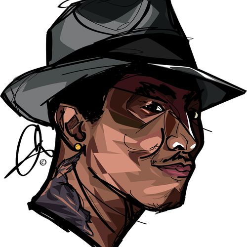 Pharrell portrait