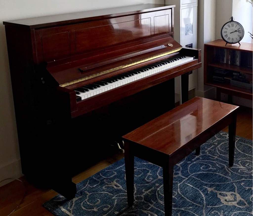 Steinway piano to be moved.