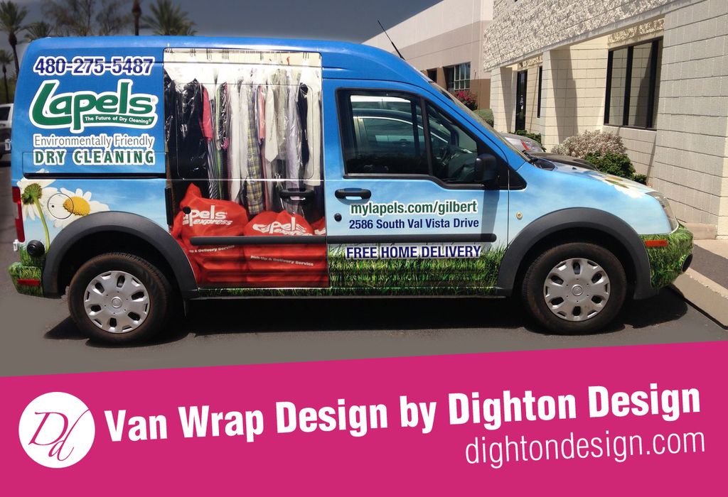 Van Wrap Design for Lapels Dry Cleaning by Dighton