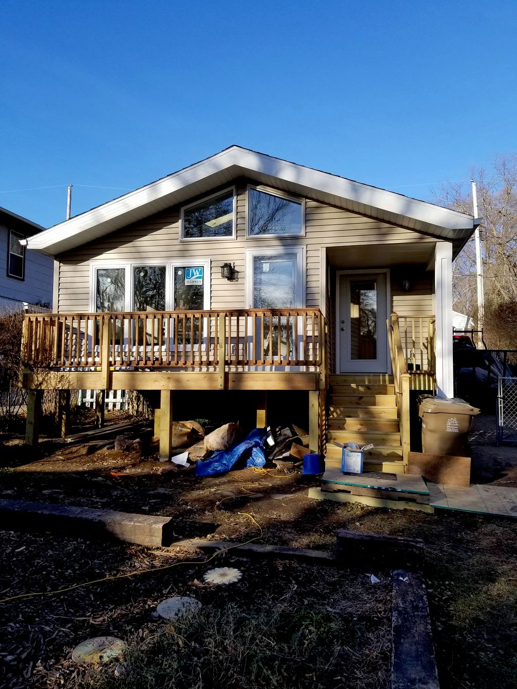 4 season porch after just needed to clean up yet
