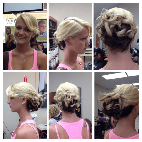 Hair done for this young beauty for her prom!  I a