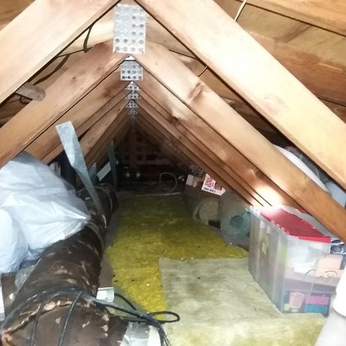 Typical Attic Before Insulsafe SP