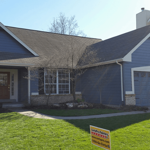 Chesterfield exterior house painting project