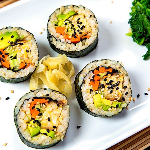 Maki Rolls with Pickled Ginger