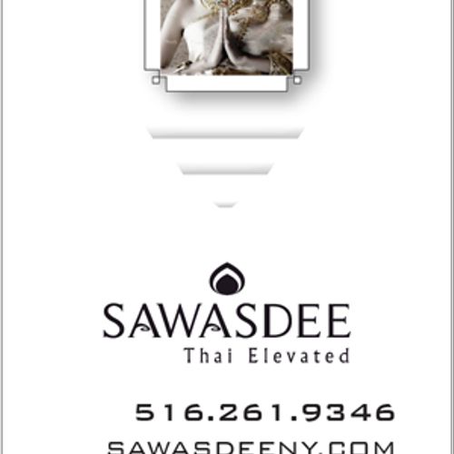 Sawasdee Thai Elevated Business Card Back