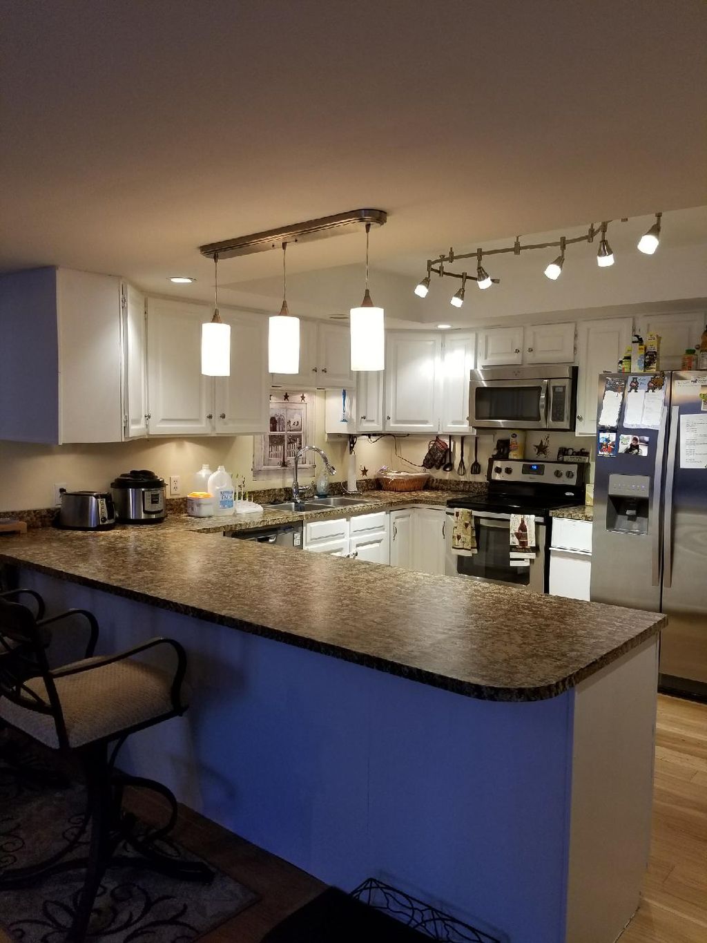 Kitchen  remodel with all new lighting