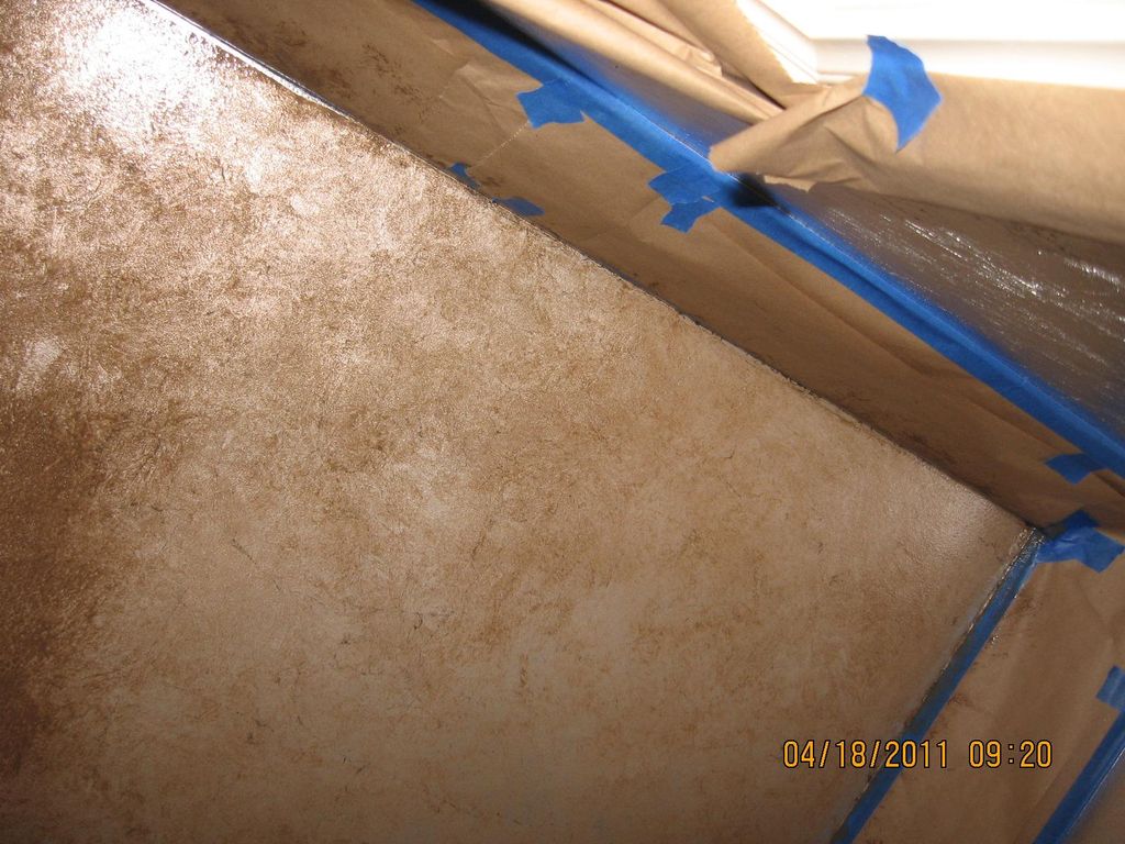 Decorative finish on a ceiling, Spring Grove, IL