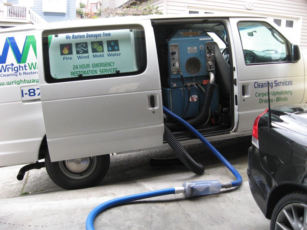 Wright Way van with on-board, roto-vac, carpet cle