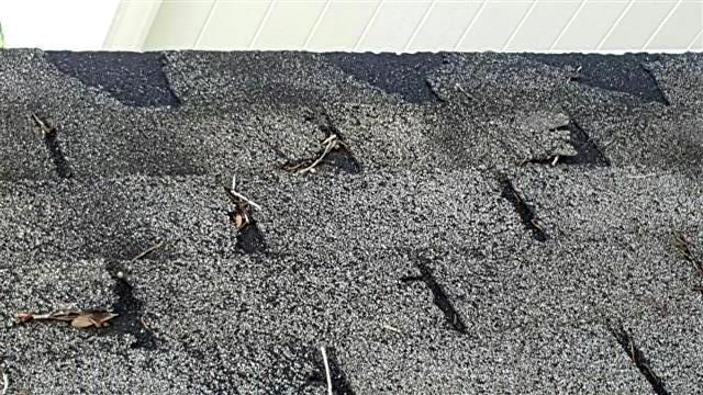 Example of Deteriorated shingles