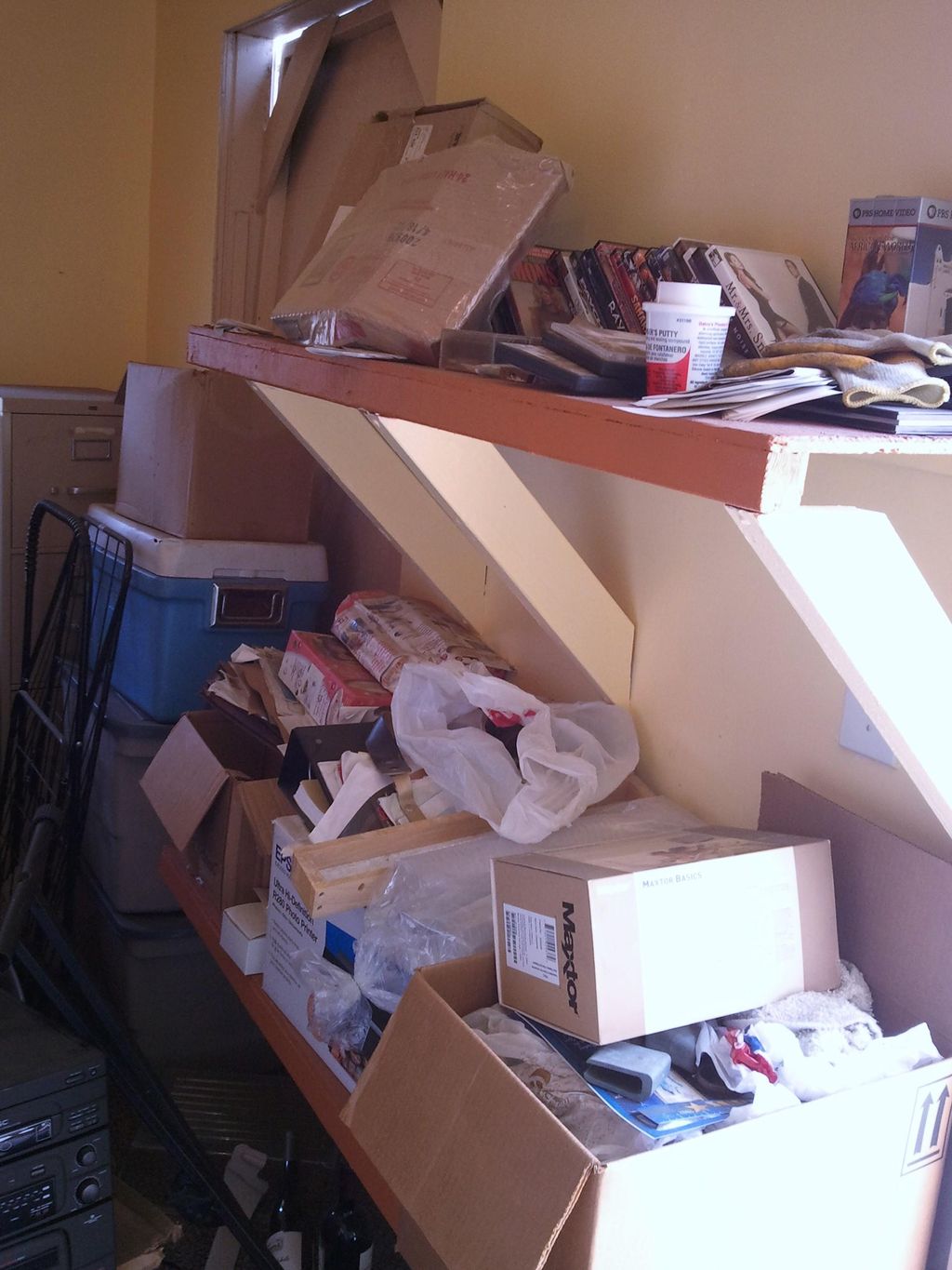 Supply Shelves Before