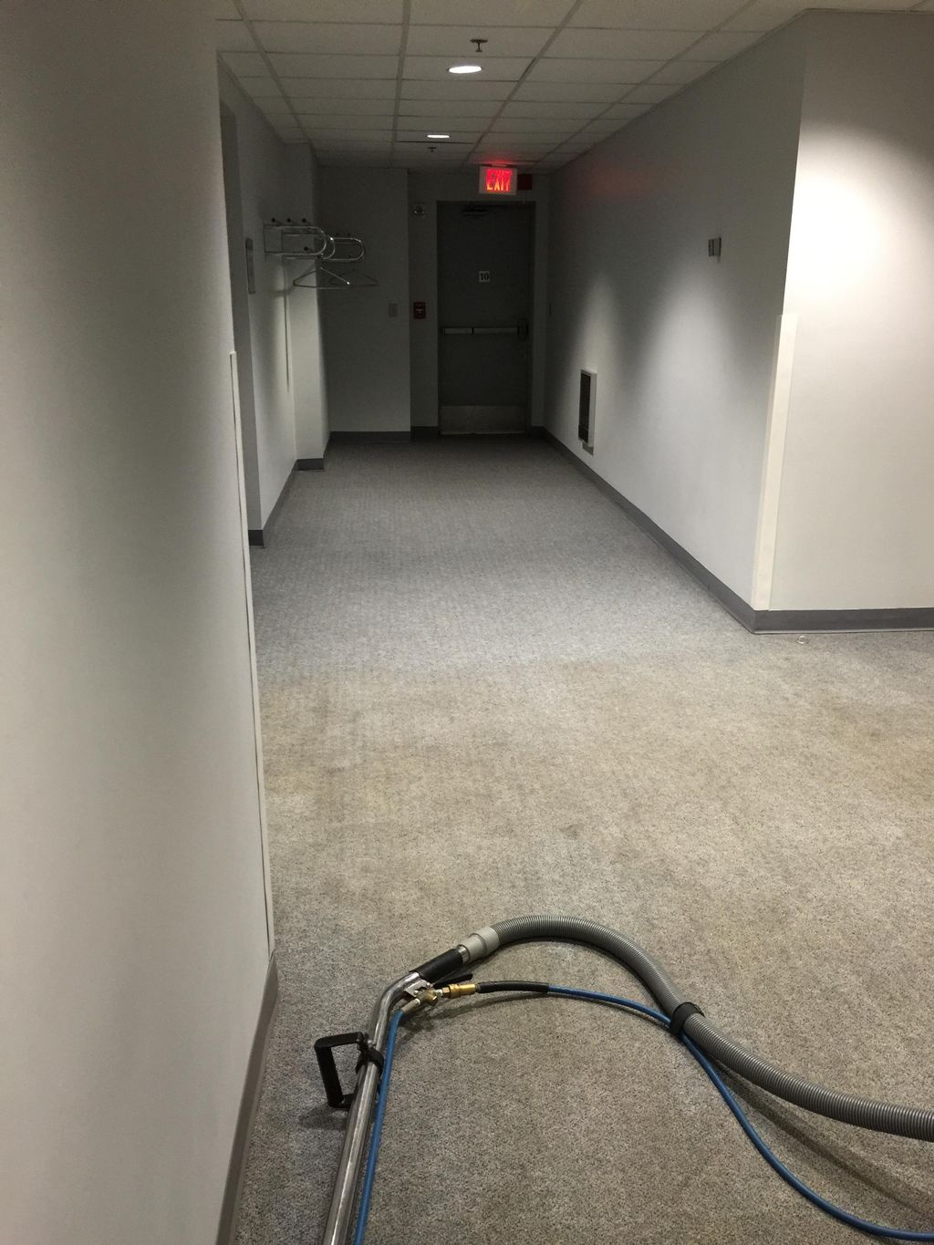 High Traffic Area, The top area has been cleaned, 