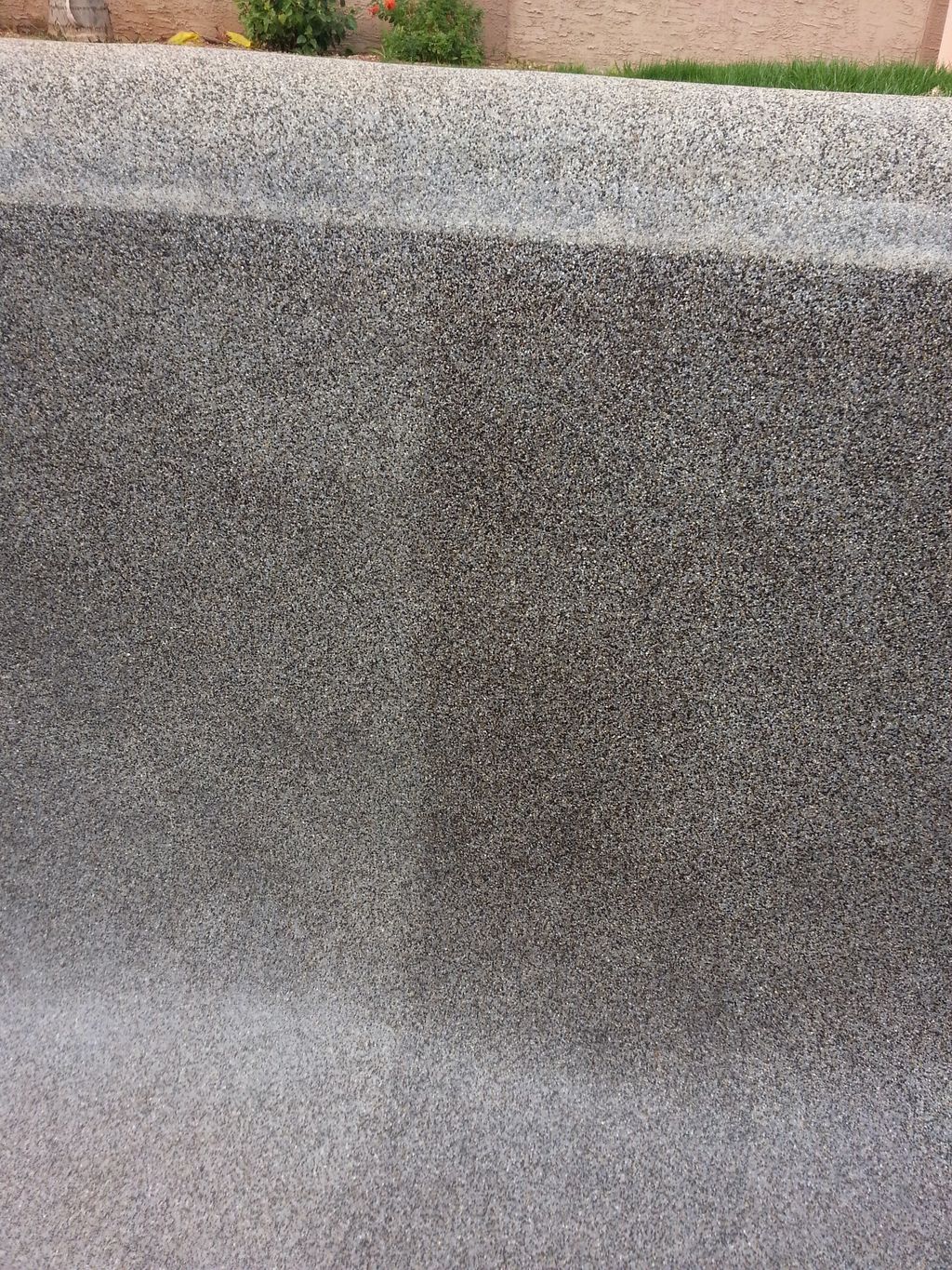 Acid wash before on left and after on the right