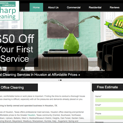 Sharp Cleaning, we did SEO and online marketing fo