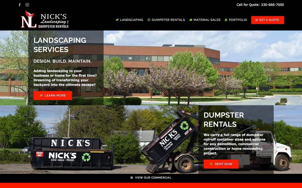 Landscaping Website Design