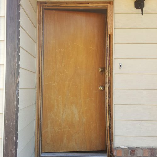Front Door Replacement (Before)