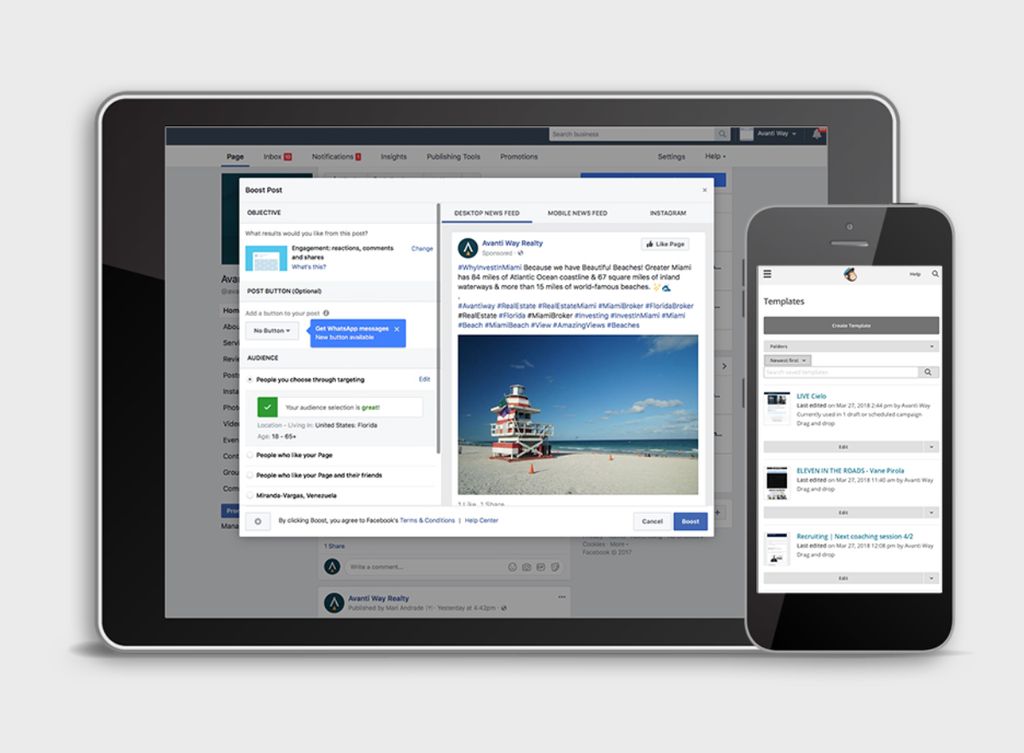 Our marketing approach includes social media ads a