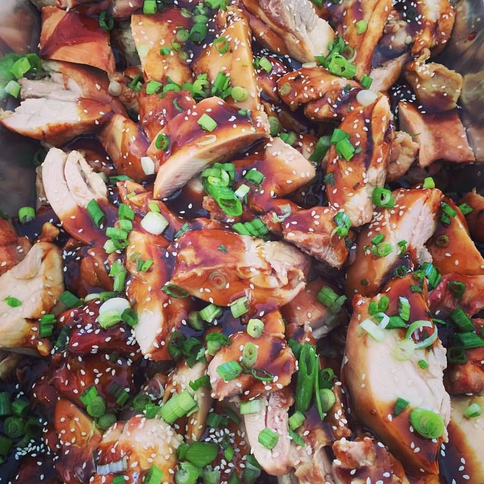 Our very popular teriyaki chicken which we served 