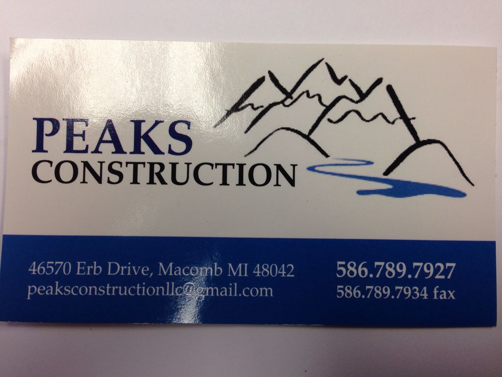 Peaks Construction