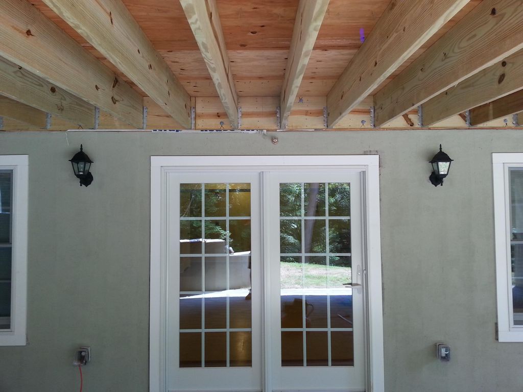 Anderson French Doors in Concrete Basement Wall...