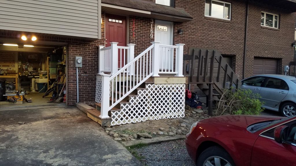 Small deck we built. Azek Decking with Azek Premie