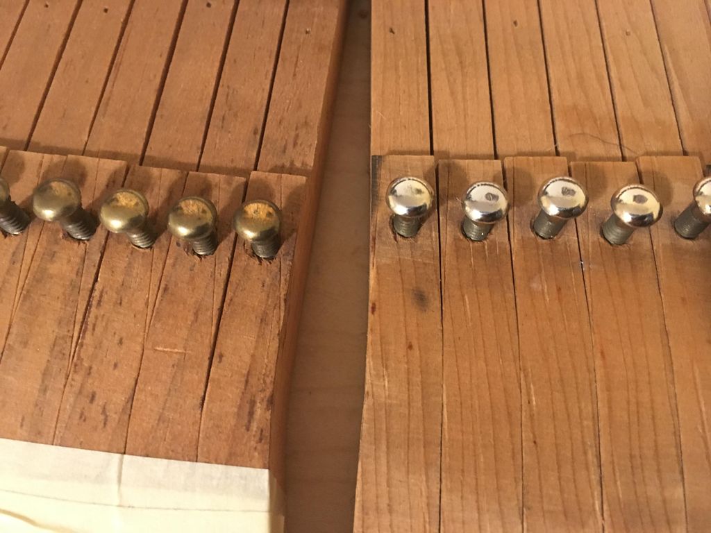 Buffing Capstans - Before vs. After