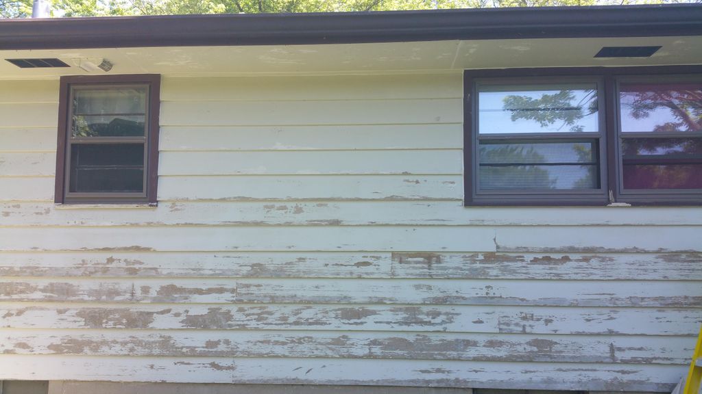 Exterior before picture! Prepare the surface with 