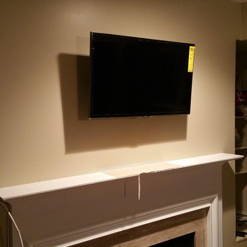 Completed Job, TV Mounted