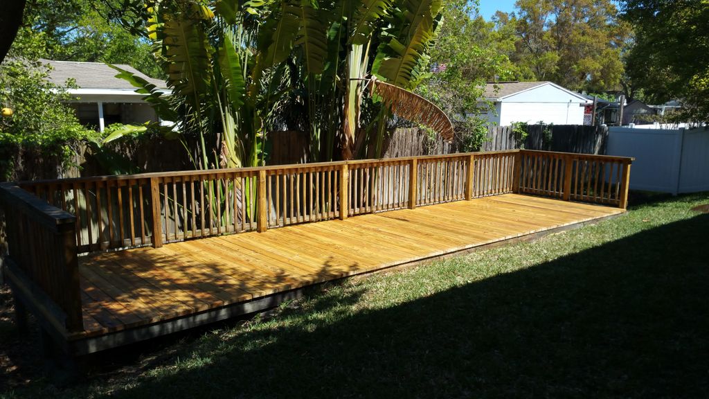 Replace rotten wood and stain 