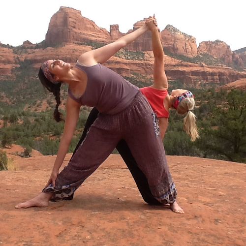 Learn to do partner Yoga in this special I can cus
