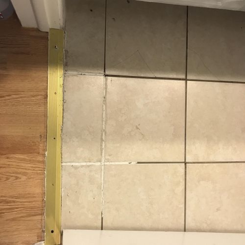 Cracked tile and gout (Before)