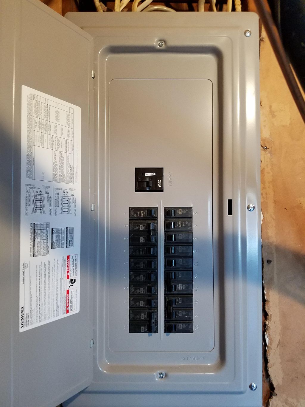 after panel change