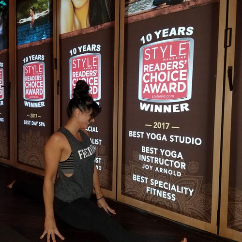 Voted STYLE Magazine 2017 Best Yoga Instructor in 