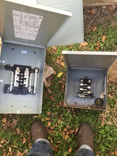 Exterior Main 125 amps. Panel Upgrade
