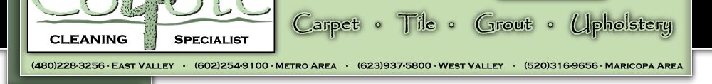 Carpet - Tile - Upholstery
