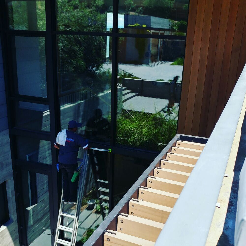 window cleaning. no window is to big or tall to cl