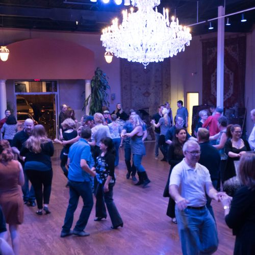 One of our dance parties that we host each month.
