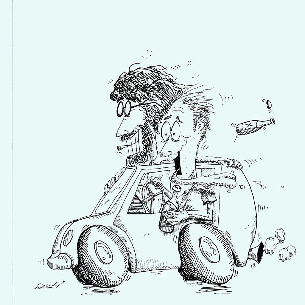 Inside line drawing for my novel, 'Strange Times i