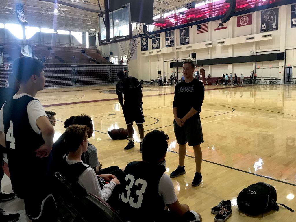Assistant coaching a JV team