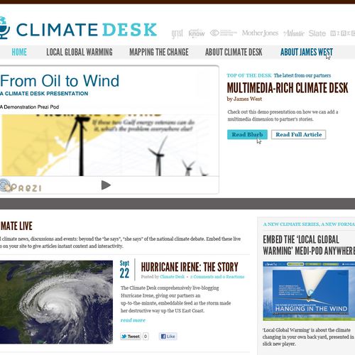 Climate Desk logo & website style guide