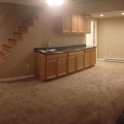 Complete Basement and Kitchenette Remodel