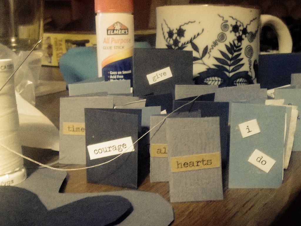 Tiny decorations for my cousin's wedding.