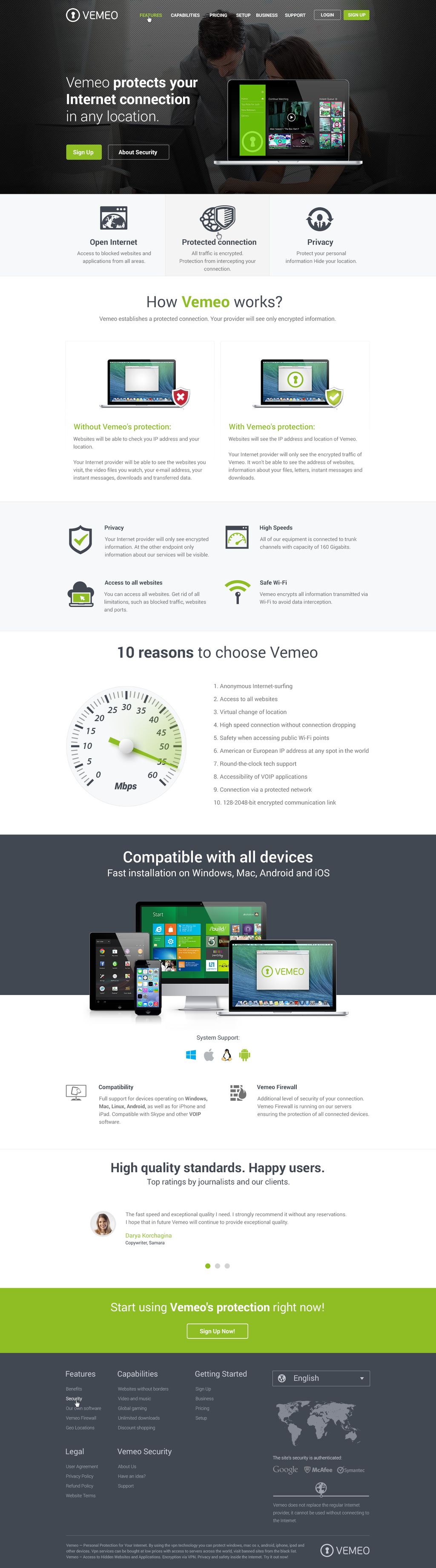 Vemeo - Website Design