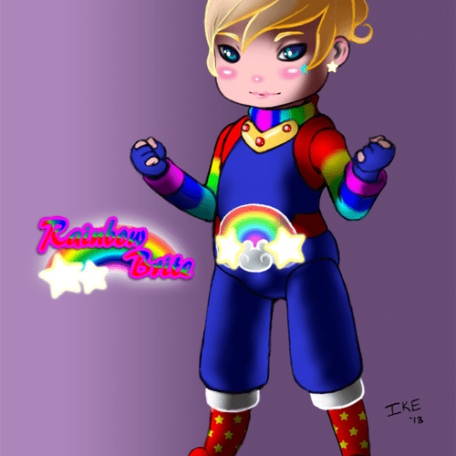 Rainbow Brite ninja concept.