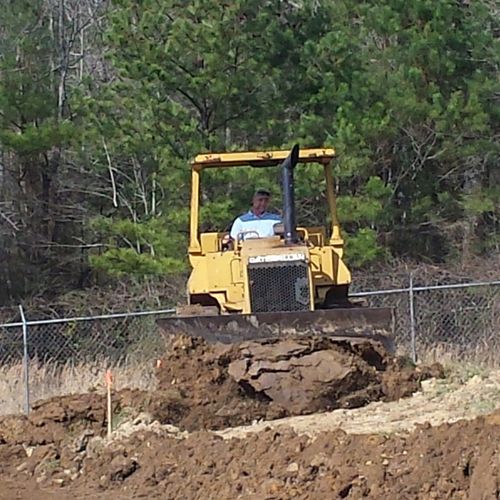 Stripping topsoil for North Georgia Storage.
