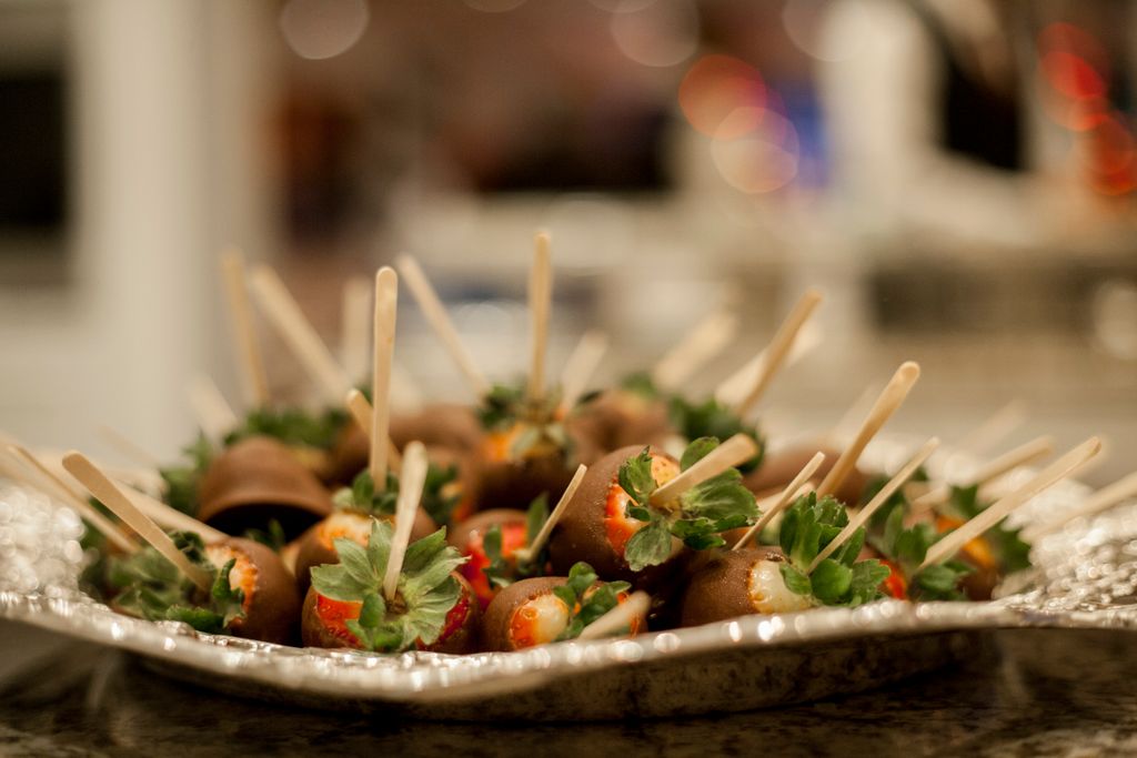 Hand Dipped Strawberries in Dark Chocolate