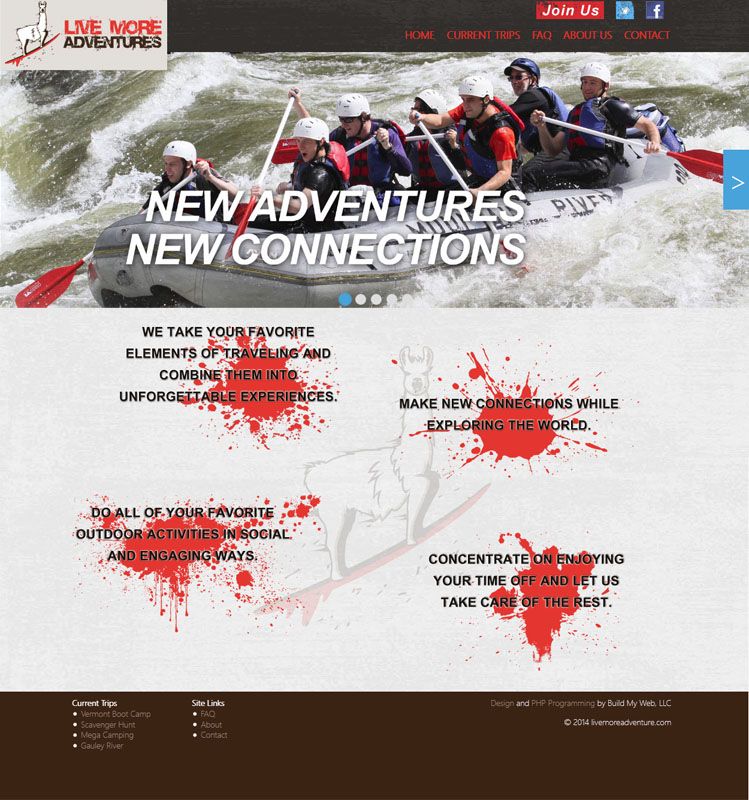 Live More Adventures, Custom Ecommerce