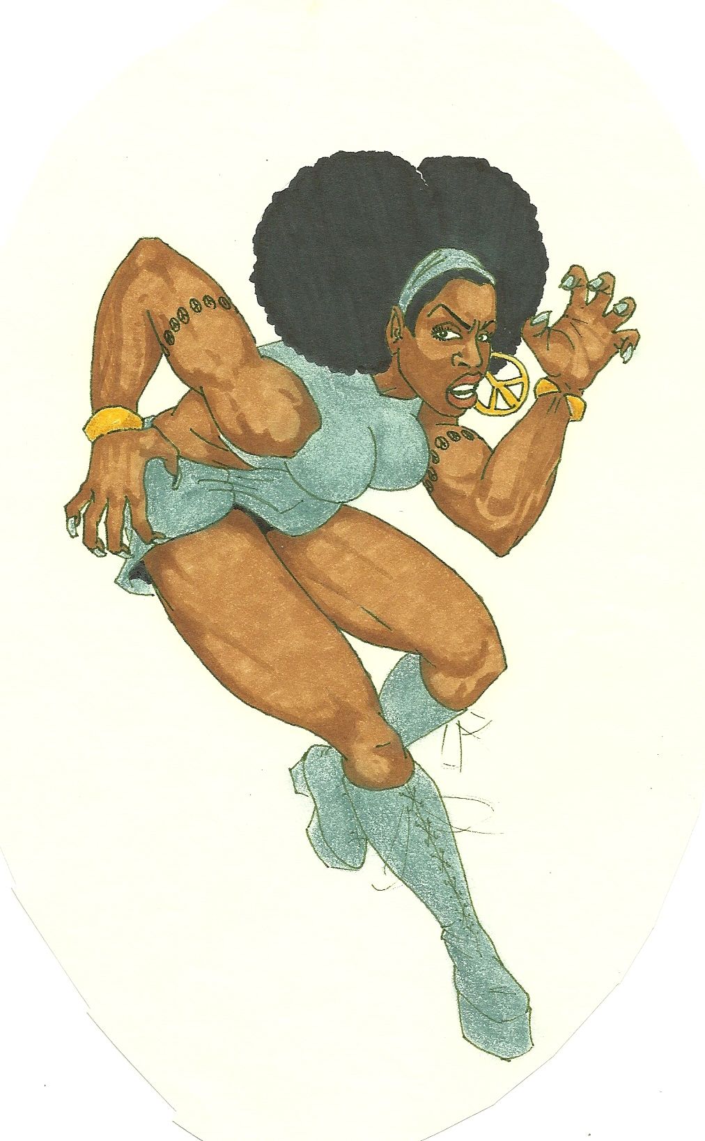 "Sista" Super Hero design